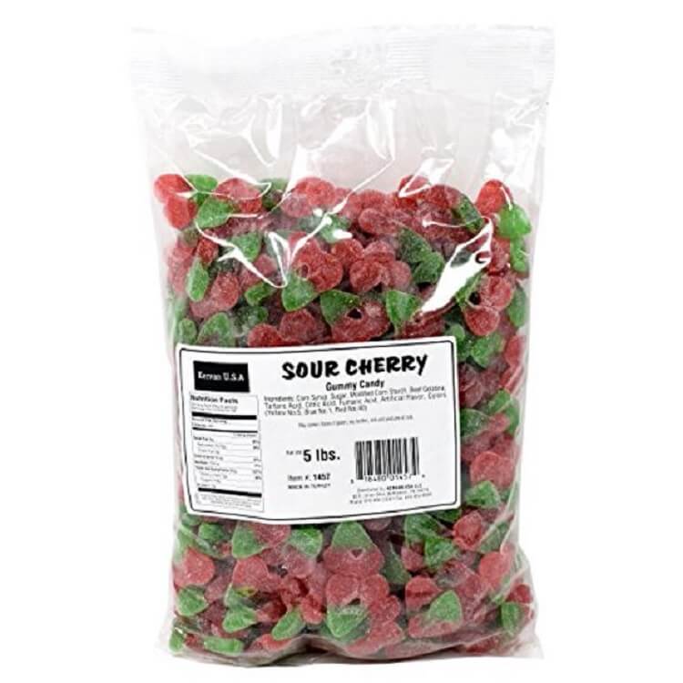 Kervan Sour Gummy Cherry Gummy Candy